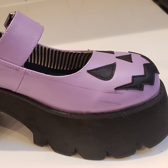 Trickz N Treatz Smile Like You Mean It Mary Jane Platforms Size 8 - Picture 12 of 12